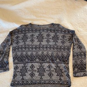 Patterned Grey Sweater